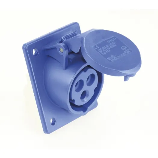 4136F9V CEEINBOUW CONTACTDOOS SCHUIN IP44, 3POLIG, 230V 6H, 16A BLAUW 92 X 100 MM | 634.136/103152 EAN: 4028232087657