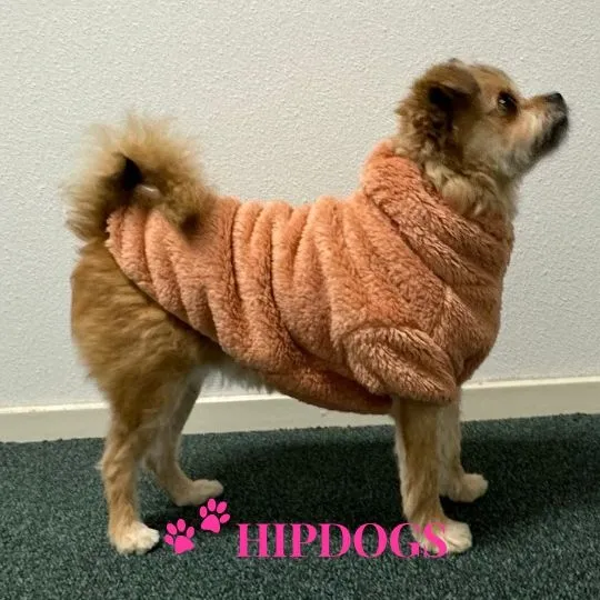 51 Degrees North hondentrui Turtleneck Teddy Pink