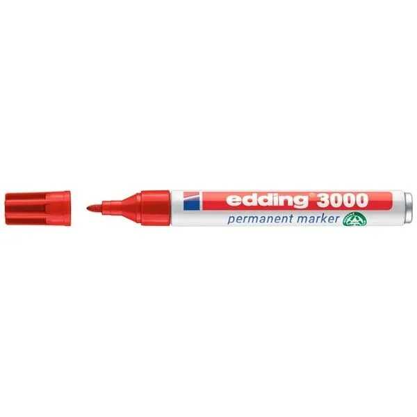 edding® Permanente marker, Letterkleur: R