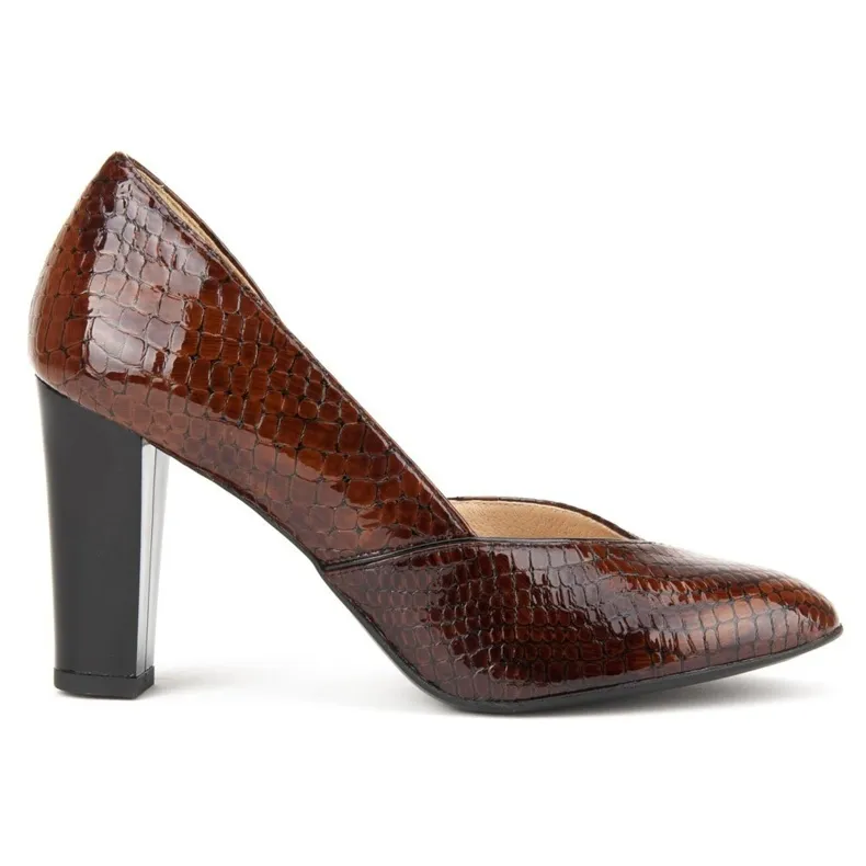 Filippo F280 Rudy Krokodyl pumps bruin