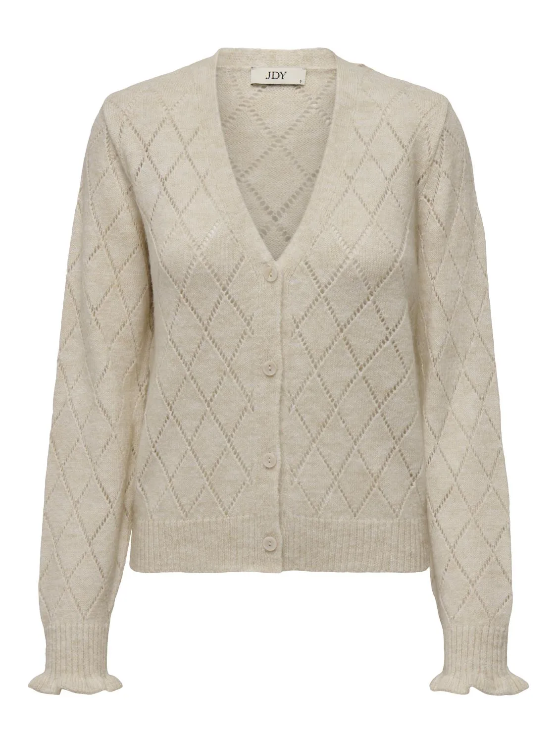 JDYLETTY L/S VNECK STRUC CARDI KNT