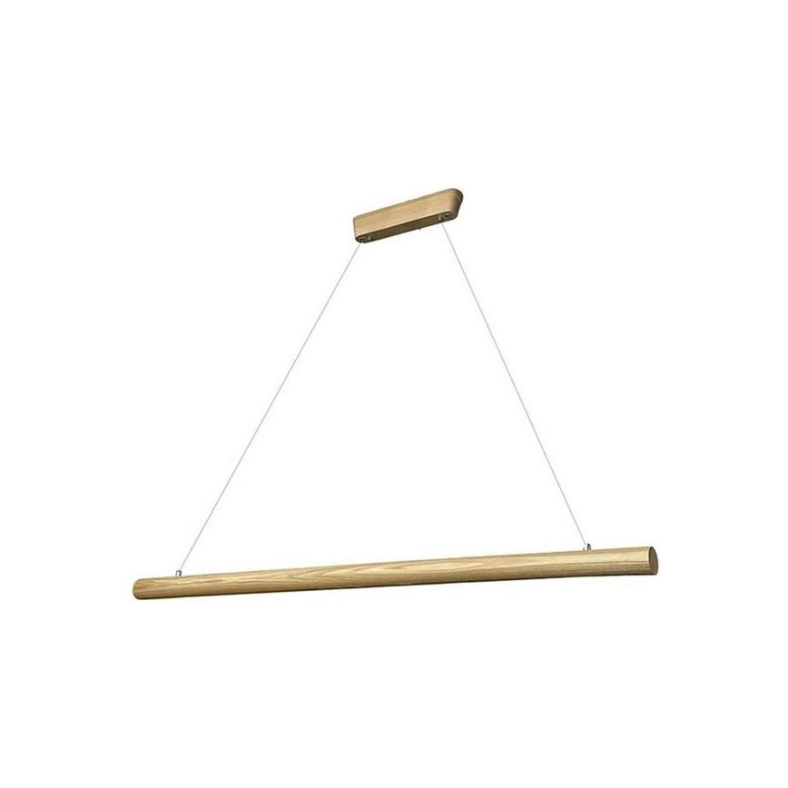 LED Hanglamp aan een koord LED/26W/230V 4000K 150 cm essehout/massief hout