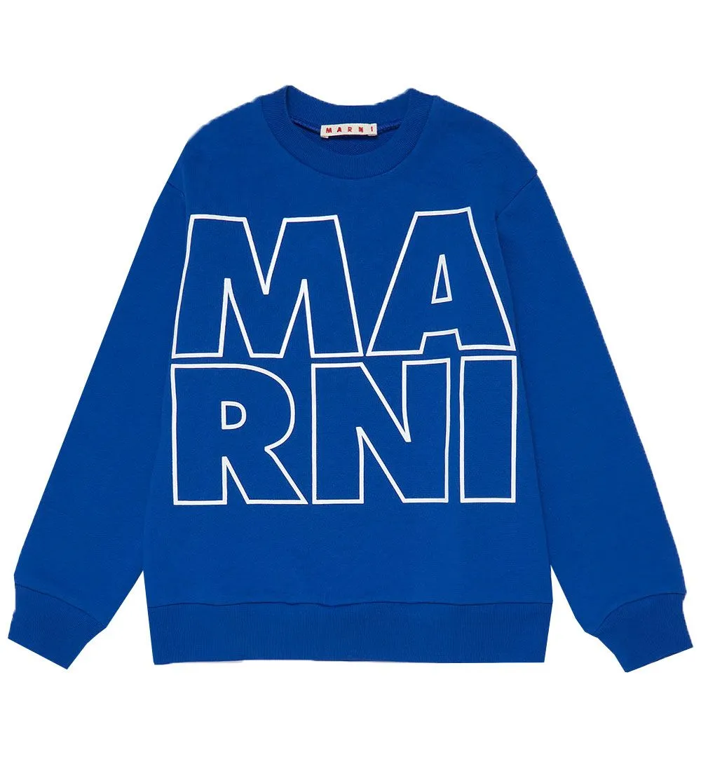 MARNI SWEATSHIRT  BLAUW M. WIT