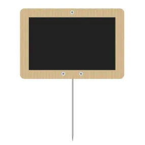 Prijsetiket steeketiket kraft Naturel kg en euro 12x8cm - per 10