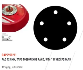 Rodac pad 150mm RAP2960211