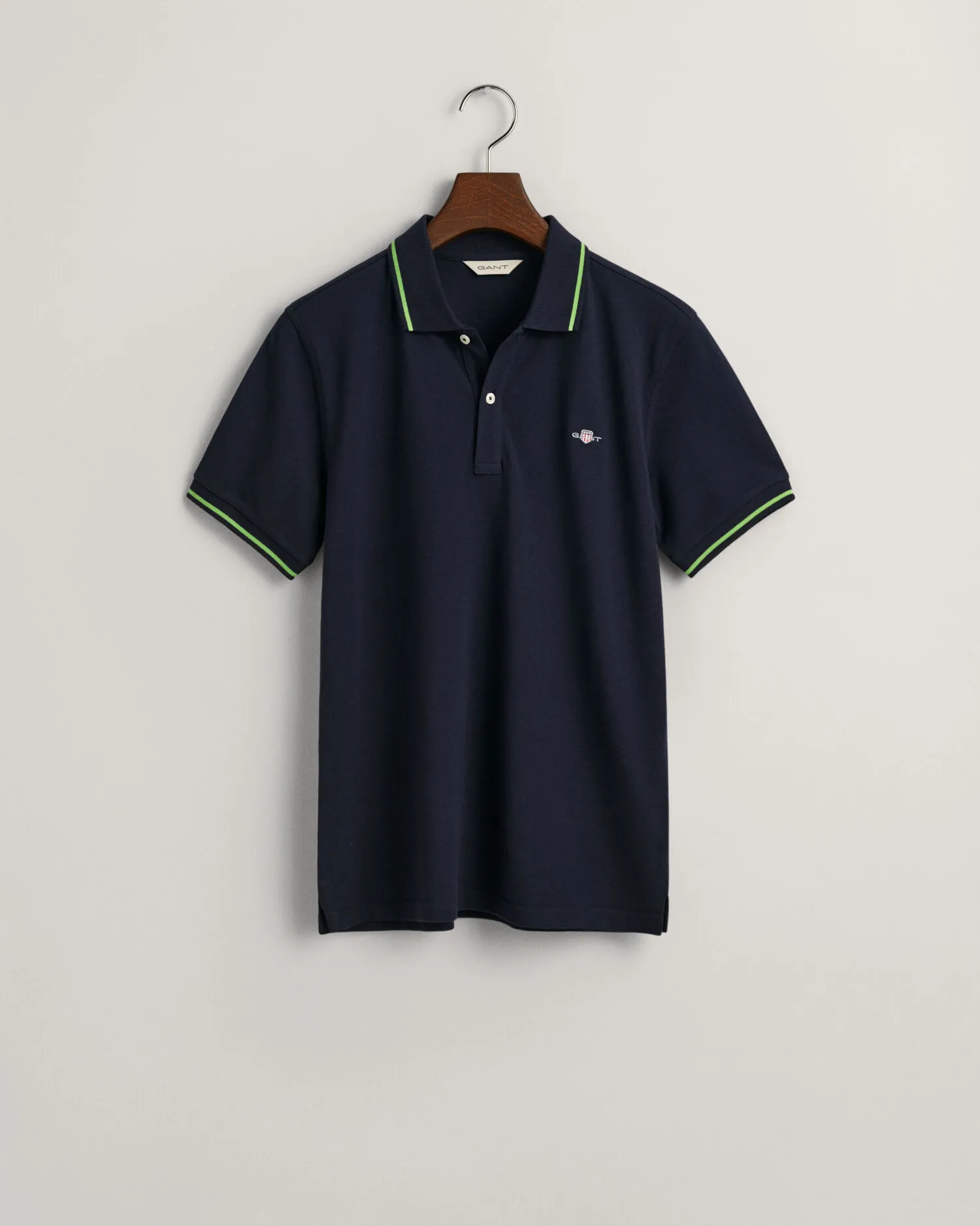 Teens piqué poloshirt met rand