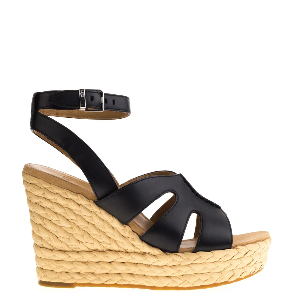 UGG 1128251 Careena Sandalen sleehak Zwart