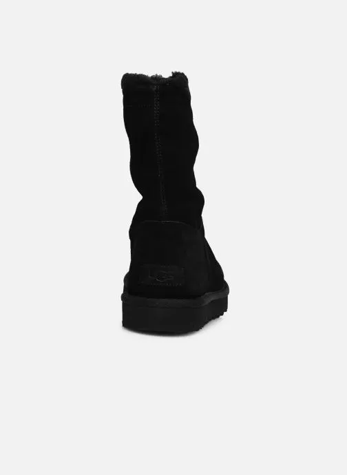      UGG W CLASSIC SHORT TOGGLER  ZWART   
